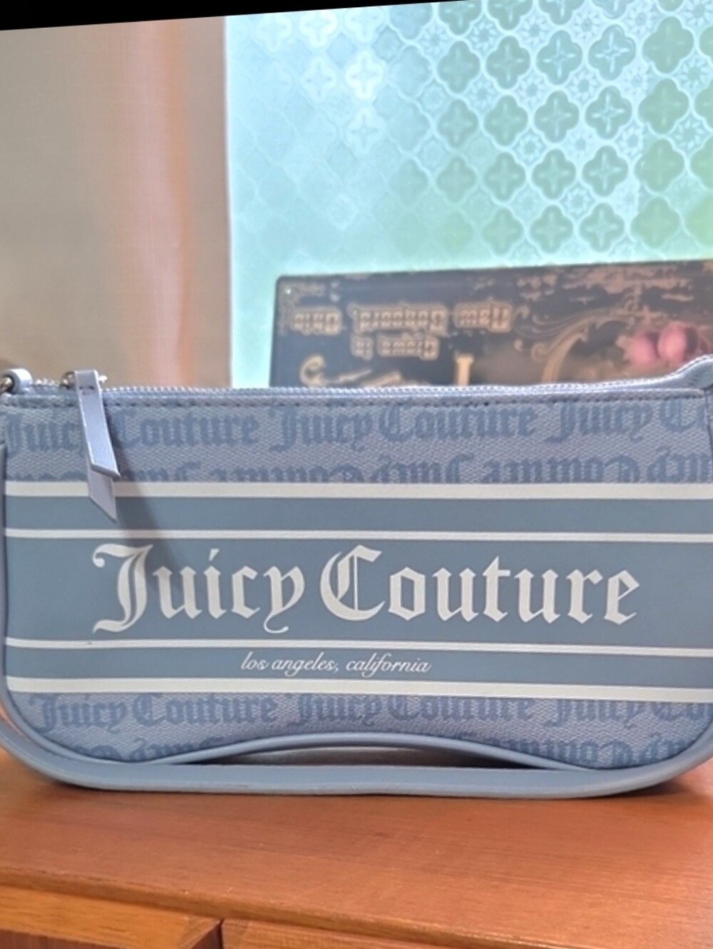 Juicy Couture Powder Blue Vegan Shoulder Bag
